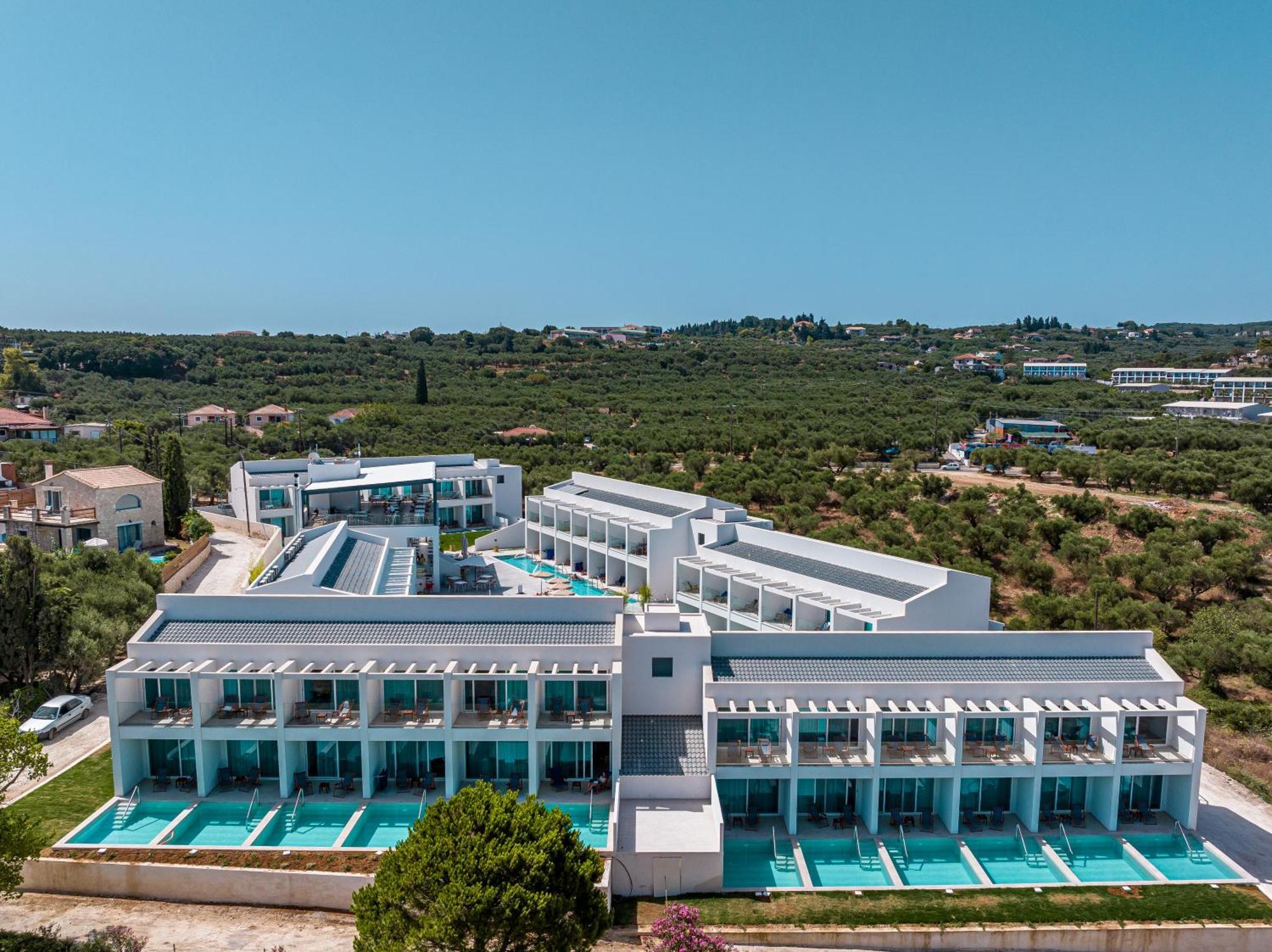 Mirage Bleu Hotel Tragaki Exteriör bild